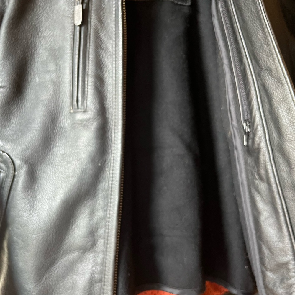 Harley-Davidson Black Bomber Jacket with Stand-Up Collar - Picture 6 of 6
